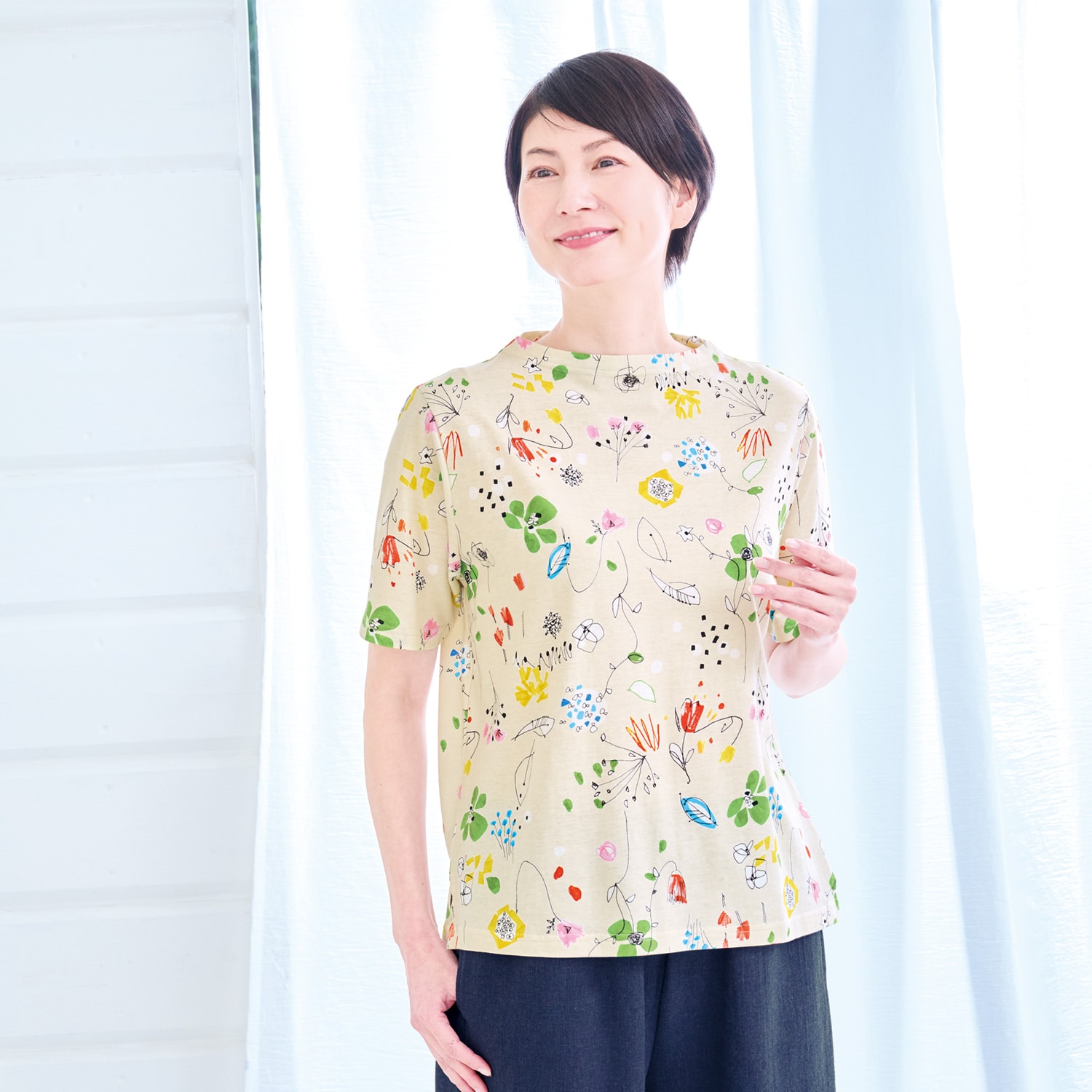 大人のボタニカルＴシャツ
