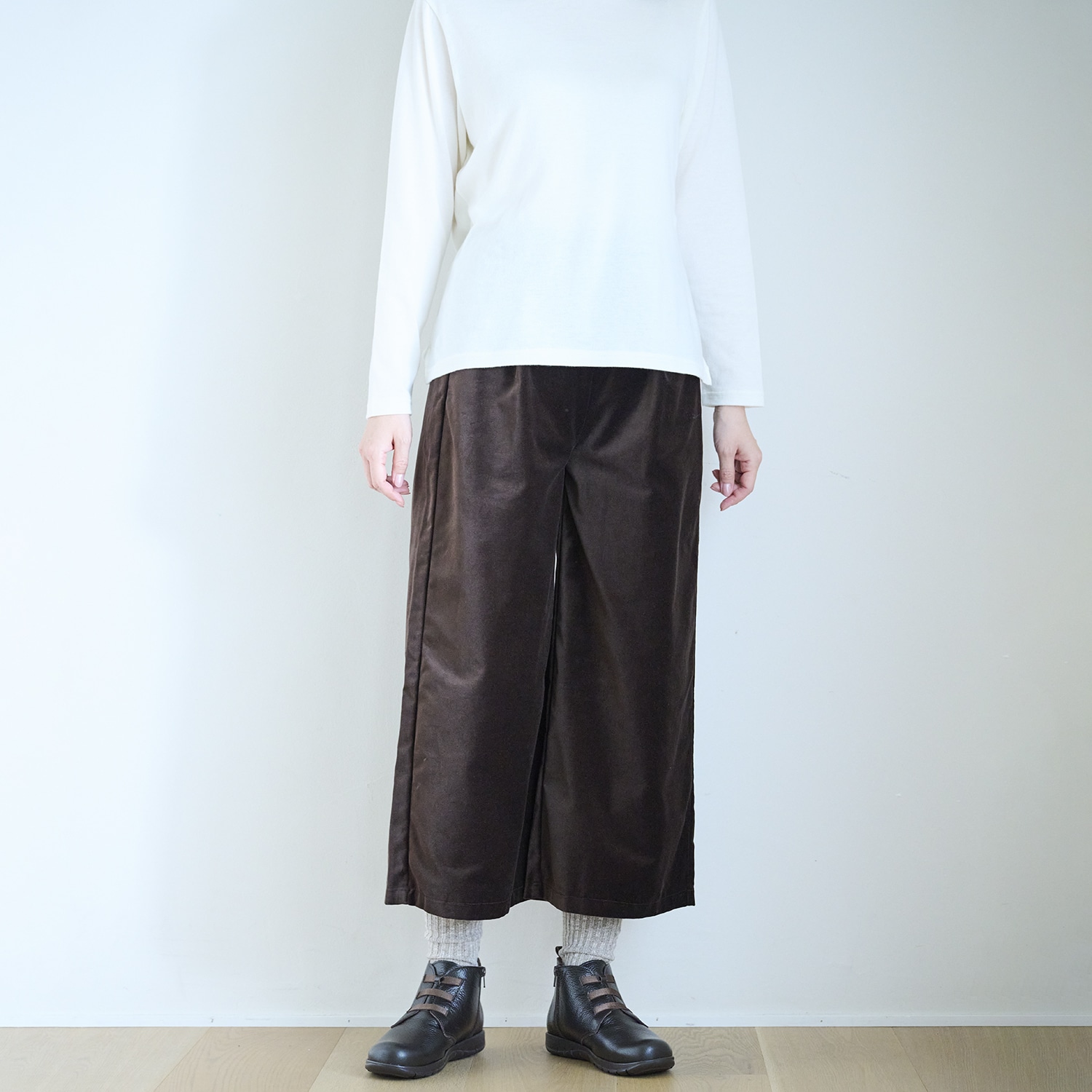 別珍ガウチョパンツ