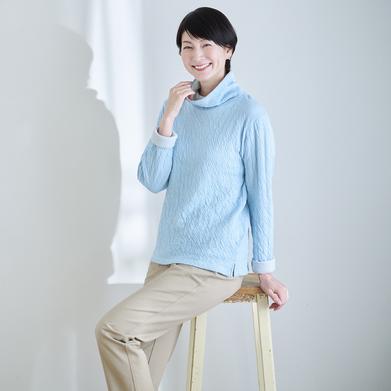 ウールコットンあったかタートル