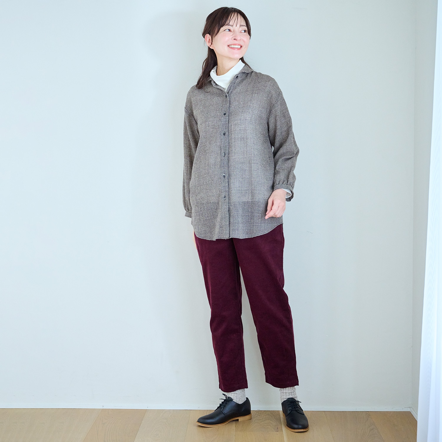 コーデュロイコクーンパンツ