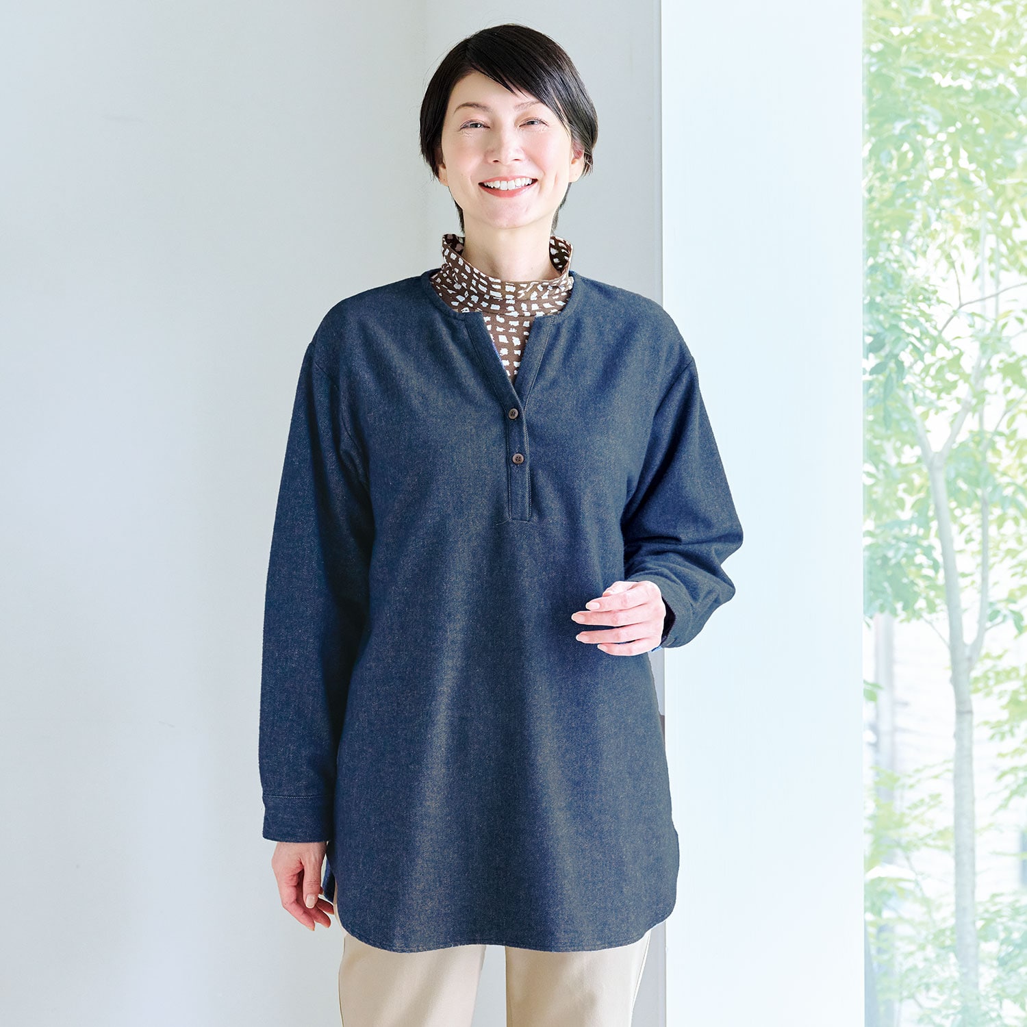 ふっくら起毛チュニック