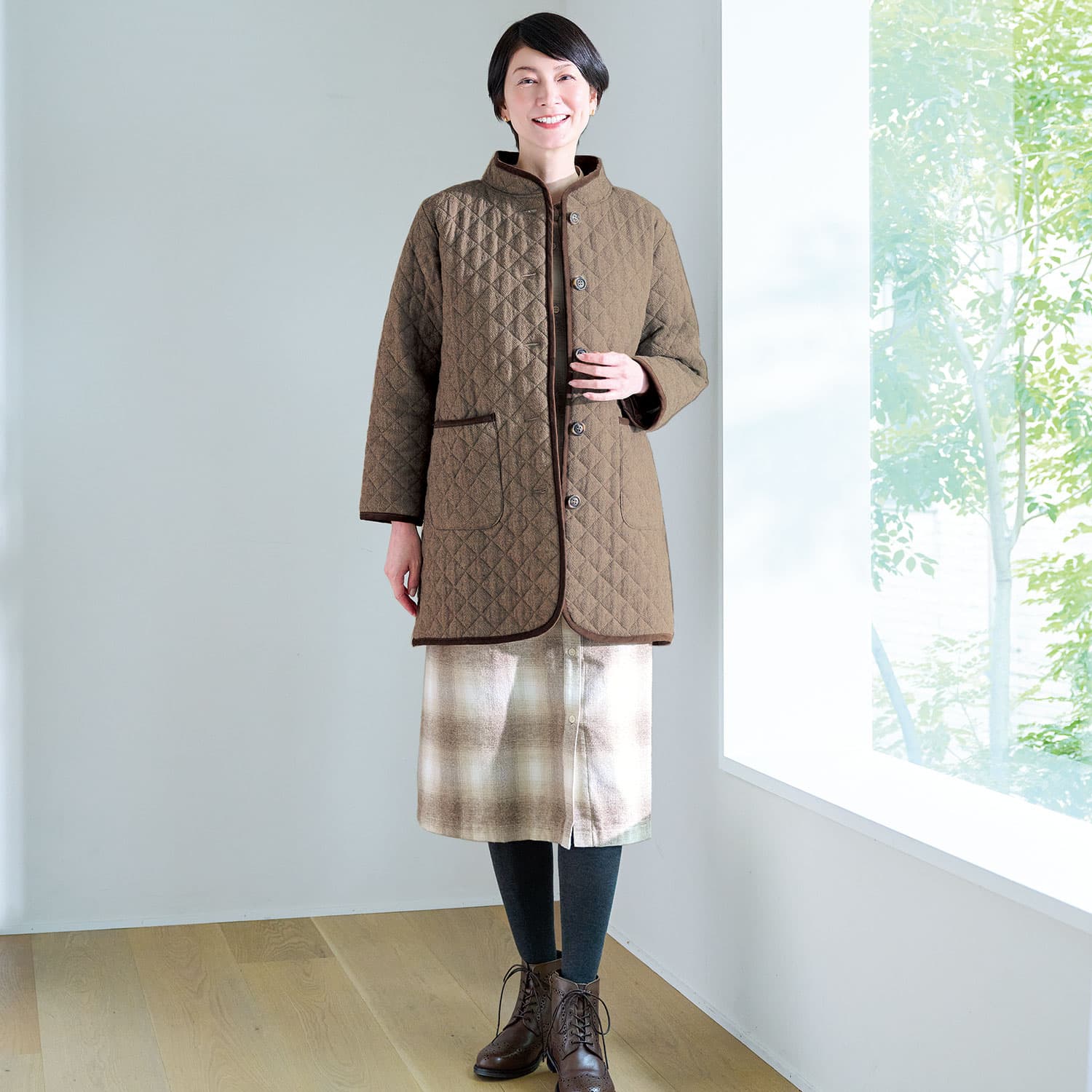 フード付きニットカーディガン 『着心地のいい服』通販ショップ