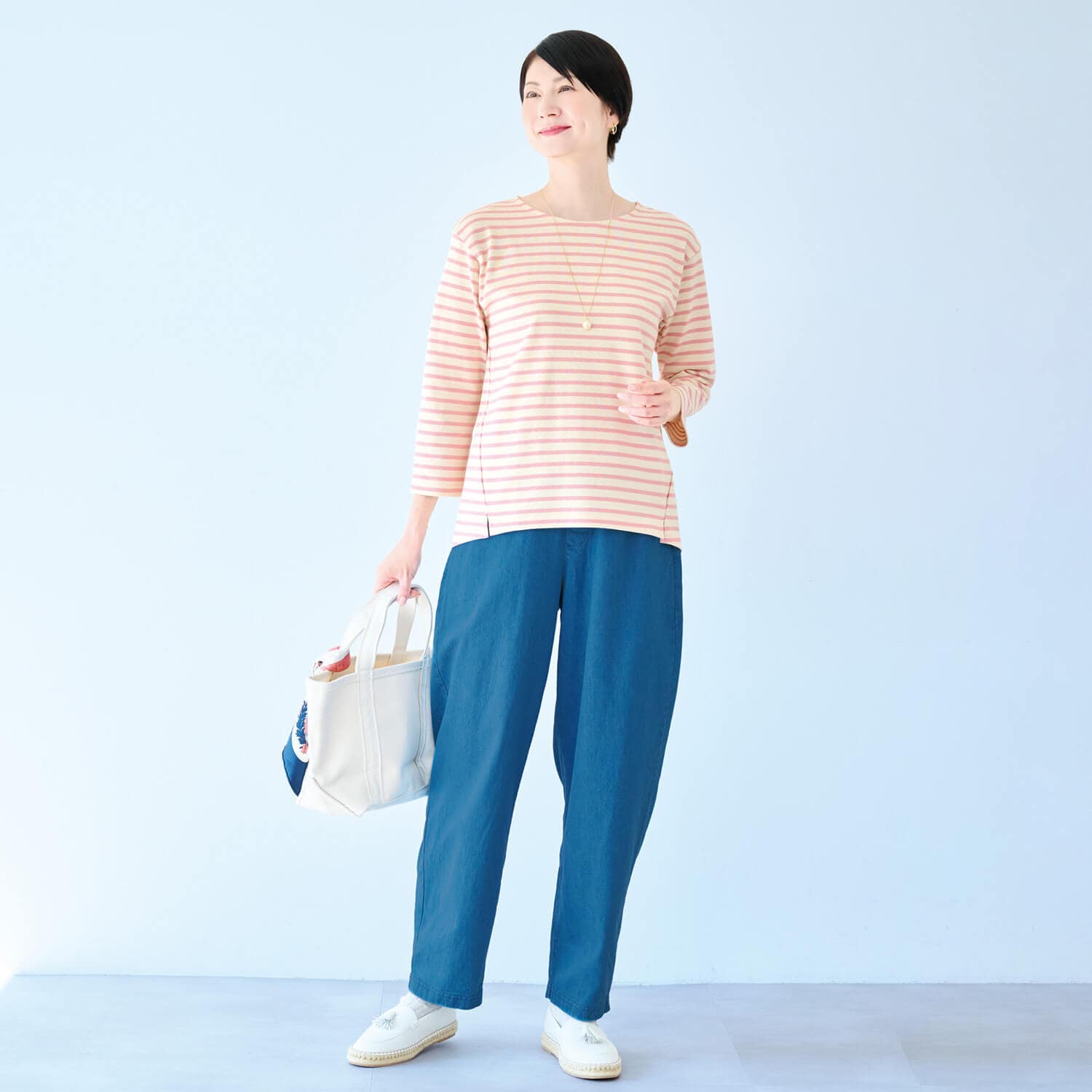 やわらかデニムパンツ