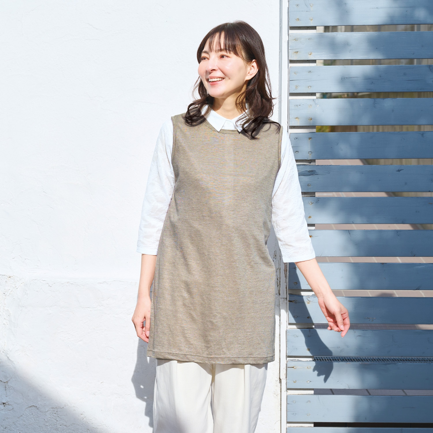 リネンチュニックベスト