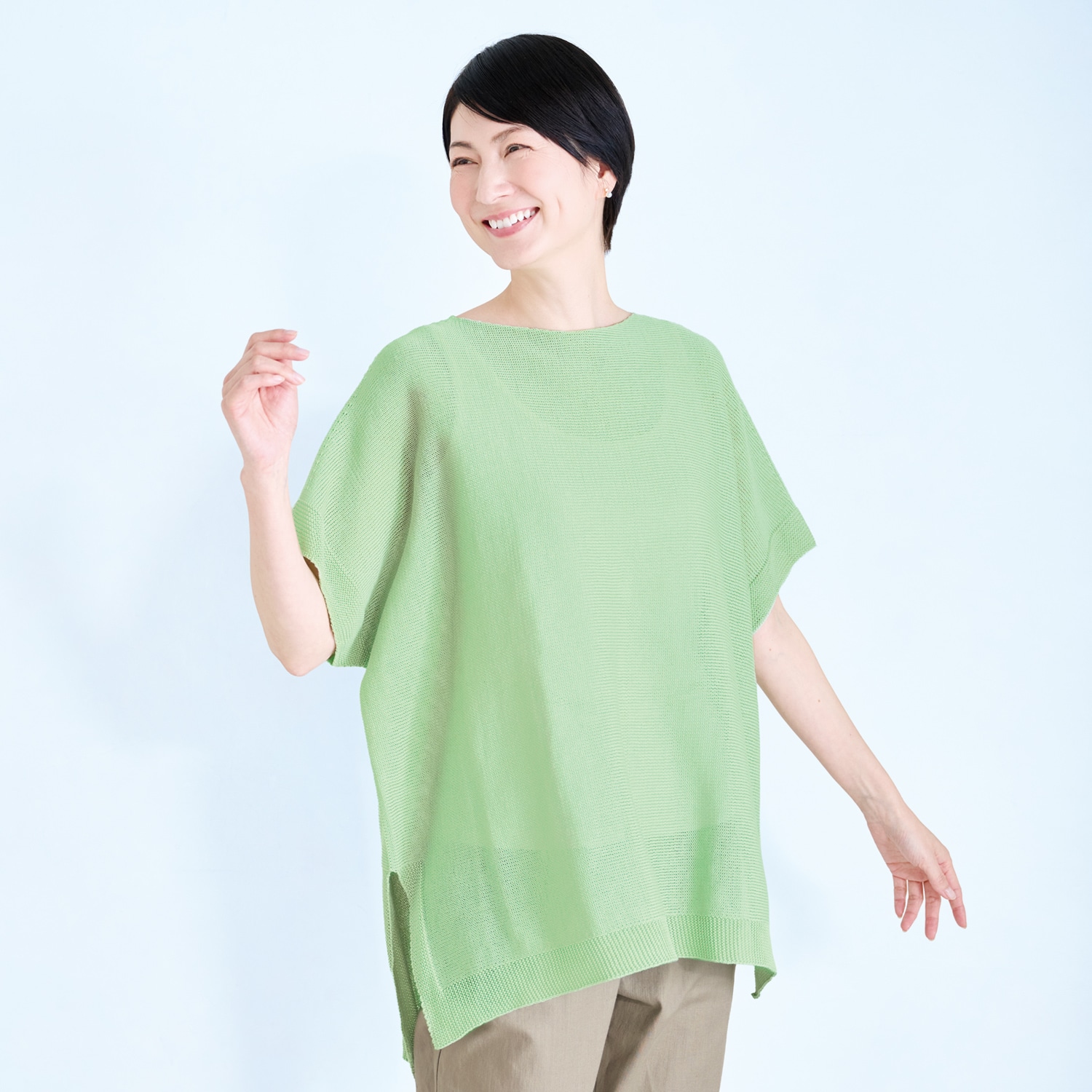 ゆったりニットチュニック