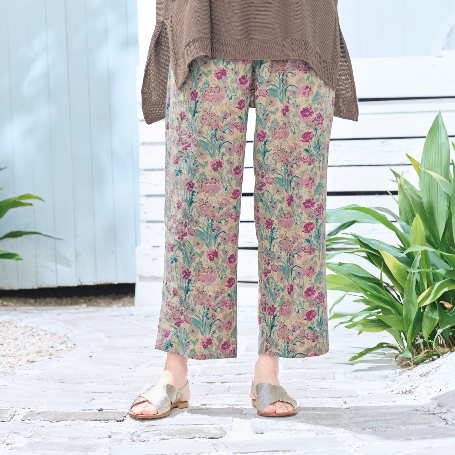 リバティプリントパンツ