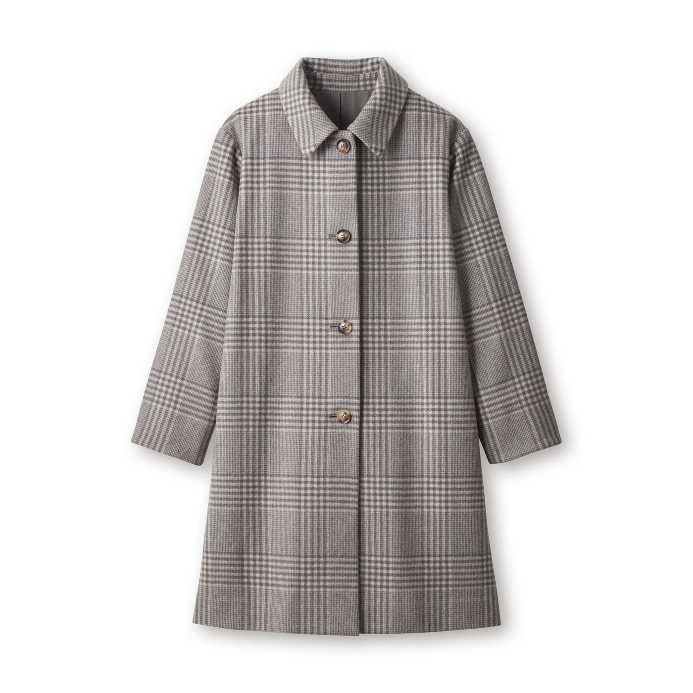 ウール100%チェックコート: 『着心地のいい服』通販ショップ