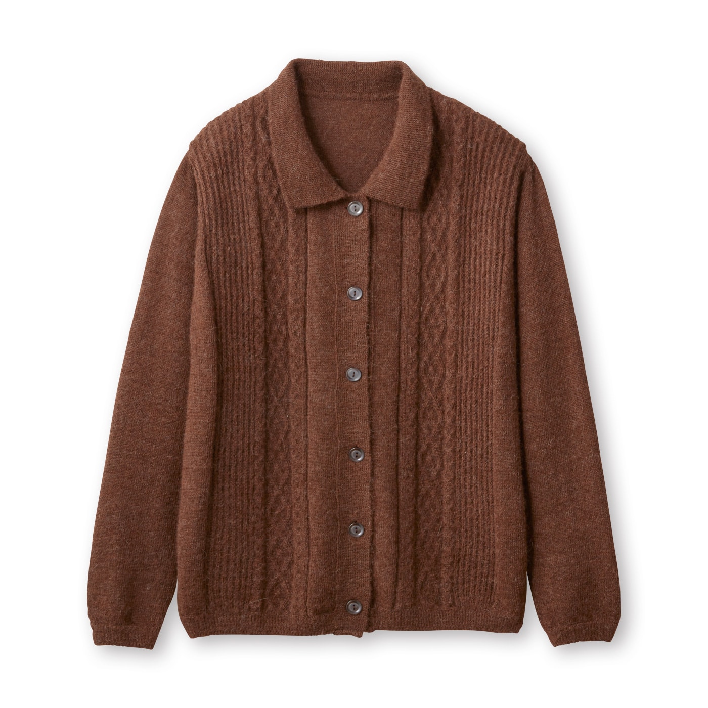 ベビーアルパカ衿付きカーディガン: 『着心地のいい服』通販ショップ