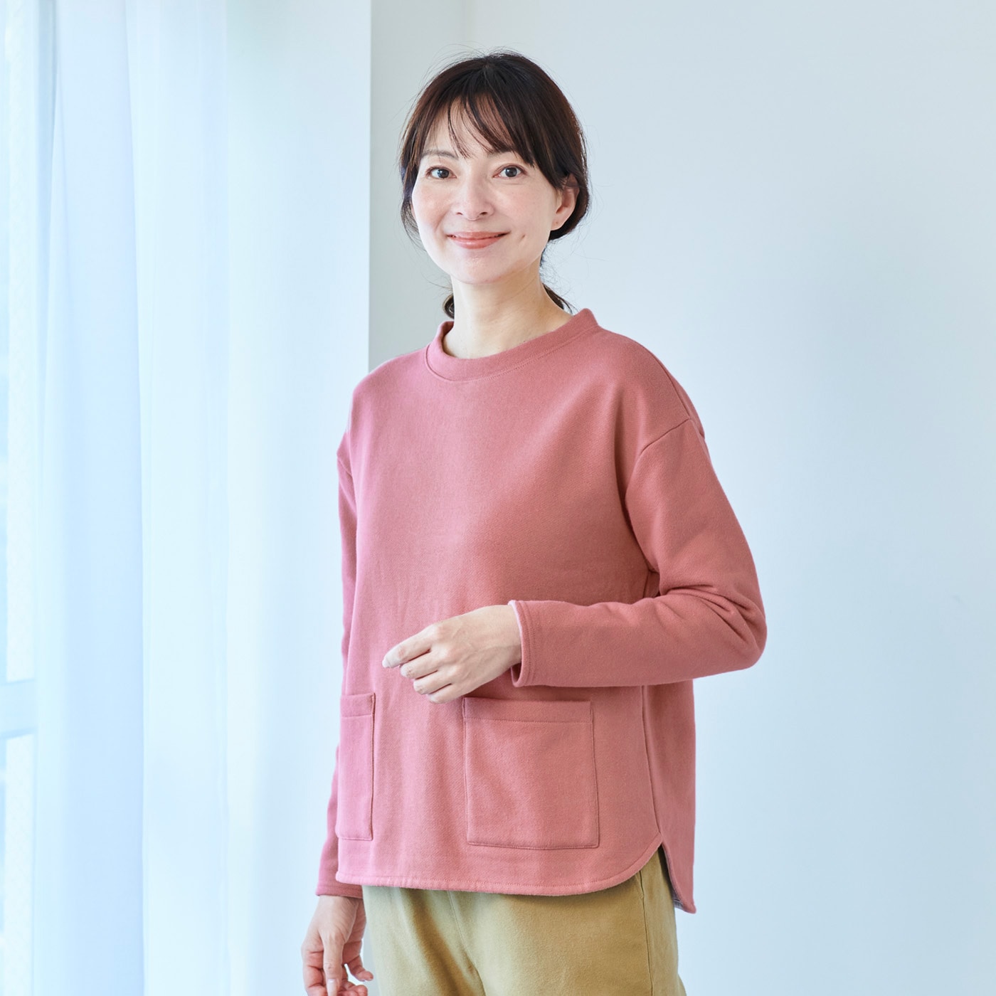 裏起毛ボトルネックプルオーバー: 『着心地のいい服』通販ショップ