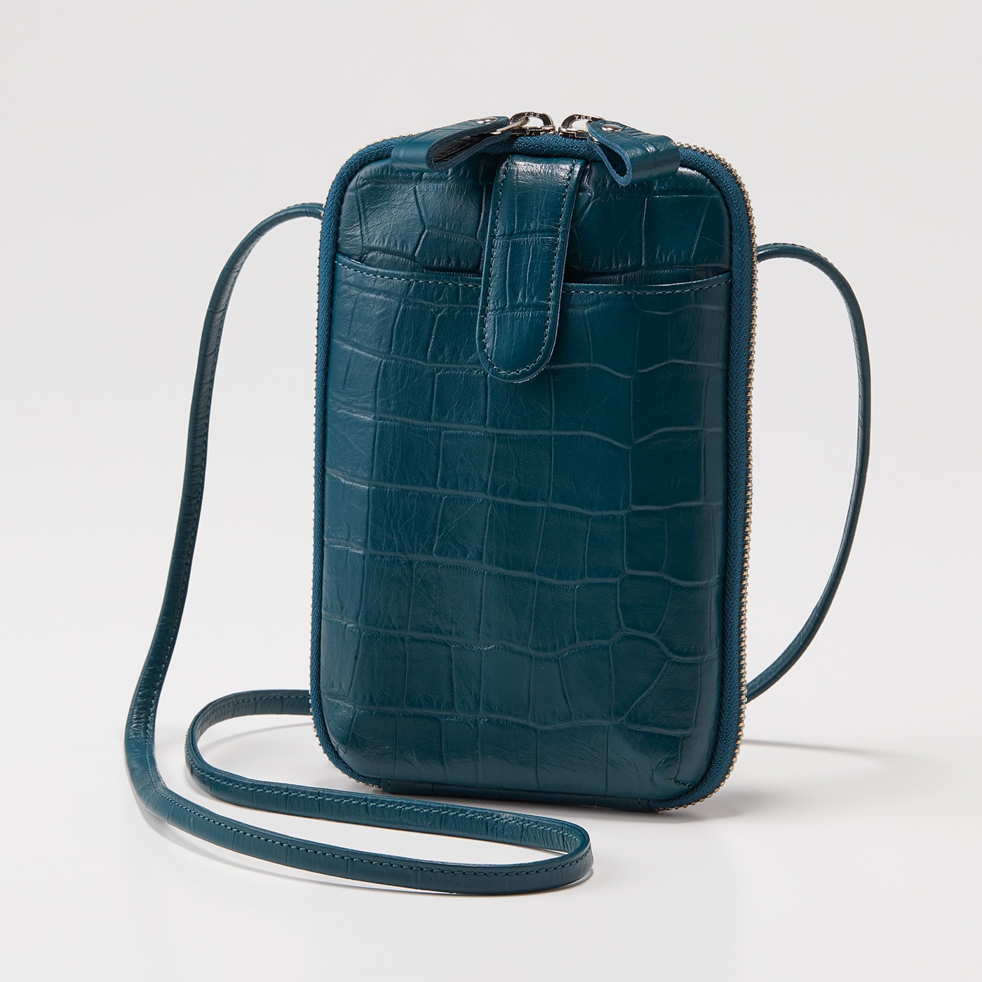 Wallet shoulder bag／お財布バッグ／ブラウン×デニムリメイク Wallet shoulder bag／お財布バッグ／ブラウン×デニムリメイク