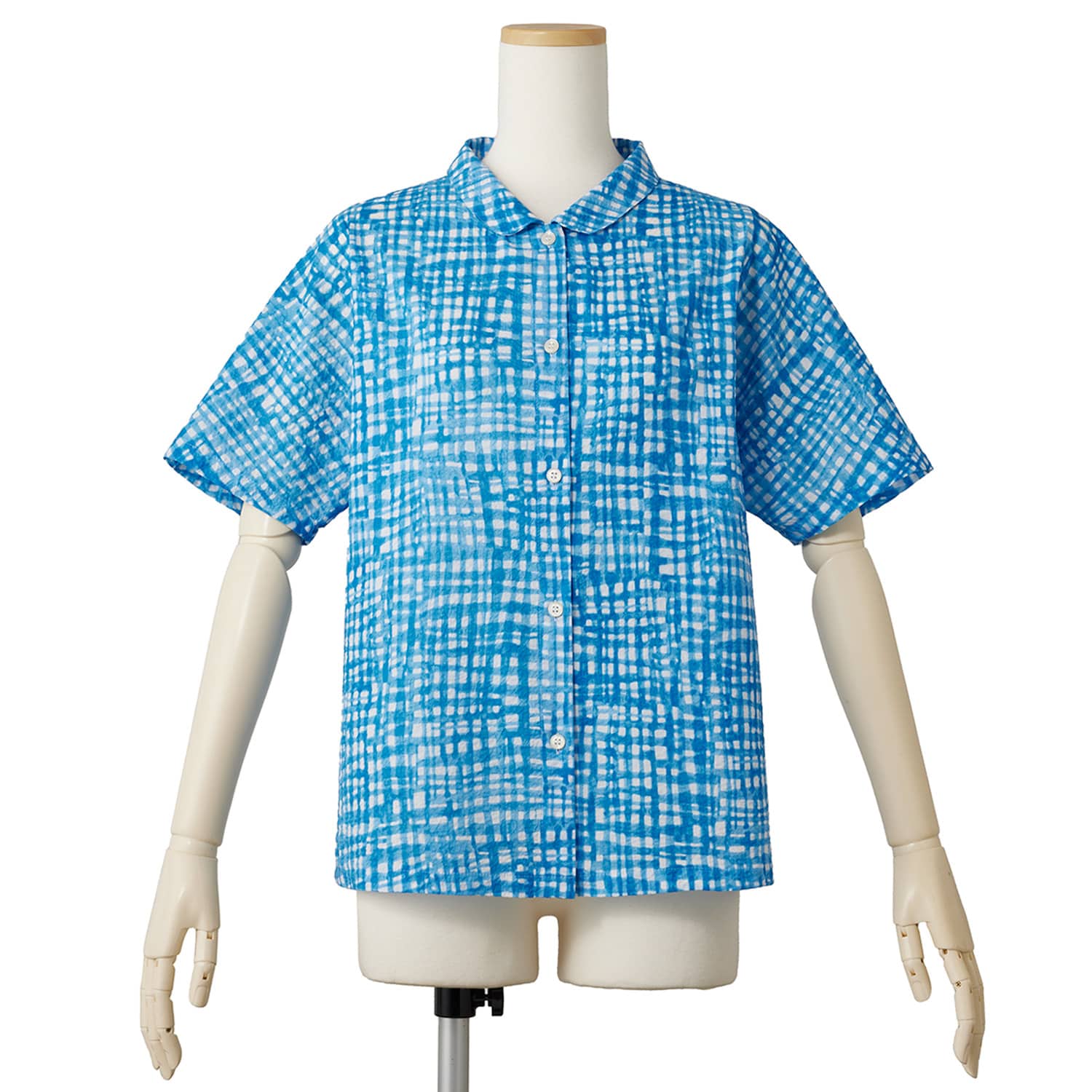 塩縮コットン涼やかシャツ