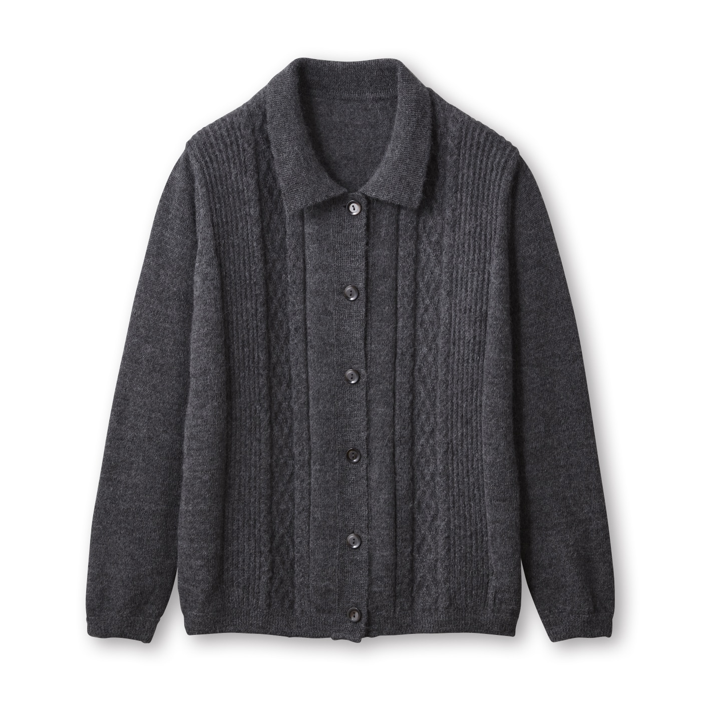 ベビーアルパカ衿付きカーディガン 『着心地のいい服』通販ショップ