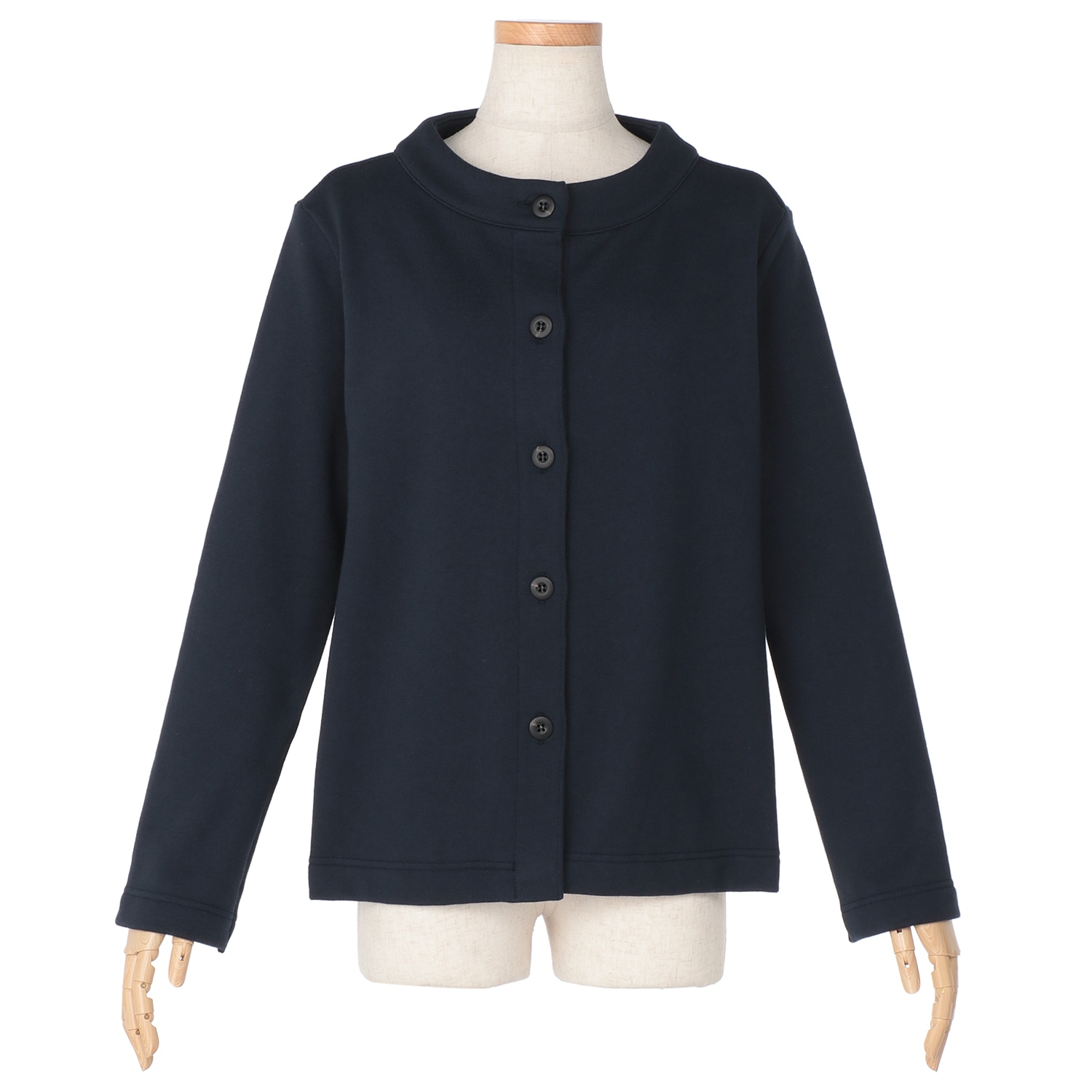 【メール便不可】 ふっくら裏毛ジャケットカーディガン 『着心地のいい服』通販 ジャケット・アウター