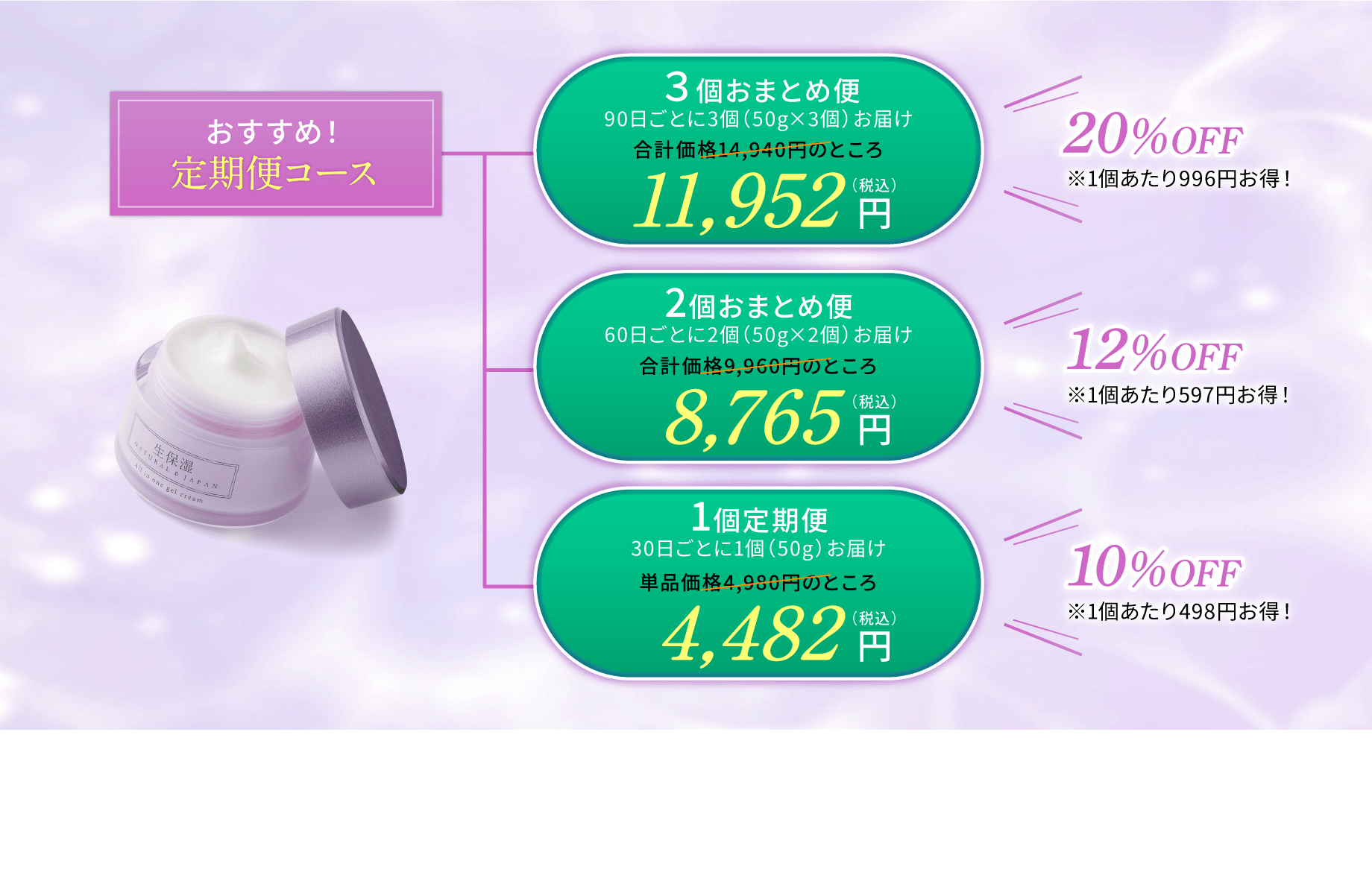 おすすめ！定期便コース
